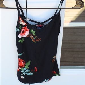 Rue21 Floral, Spaghetti strap, crop top